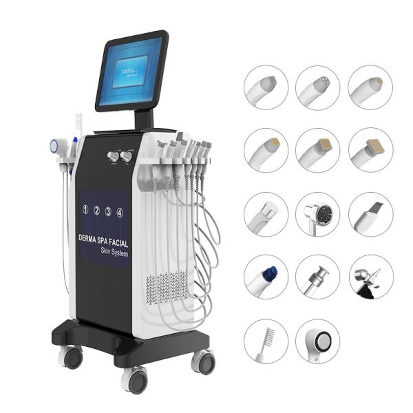 15 in 1 Beauty Hidrafacial Care Hydra Dermabrasion Multifunction Aqua Facial Cleaning Hydro Microdermabrasion Facial Machine