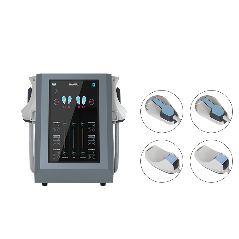 4 Handle HIFEM EMS Body Sculpting Slim Beauty Machine Muscle Stimulator Vibrating Body Massager
