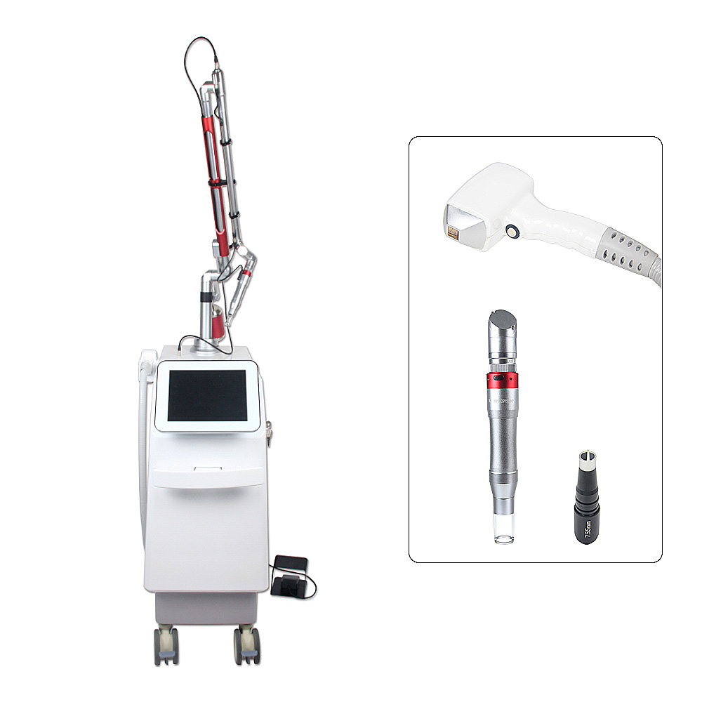Fractional Q-Switched ND YAG Tattoo Remove Laser Pico Laser Machine 755nm/1064nm/532nm Picosecond Laser