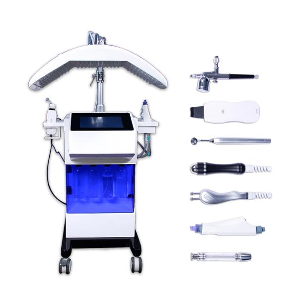 8 in 1 Water Oxygen Hydra facial Microdermabrasion PDT LED mask Skin Rejuvenation Machine