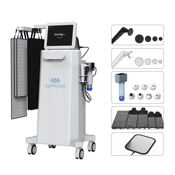 Pressotherapy body shaping 650nm 940nm Maxlipo red light therapy 448K CET RET shockwave