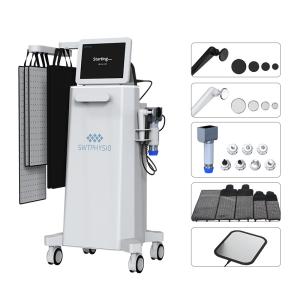 Pressotherapy body shaping 650nm 940nm Maxlipo red light therapy 448K CET RET shockwave