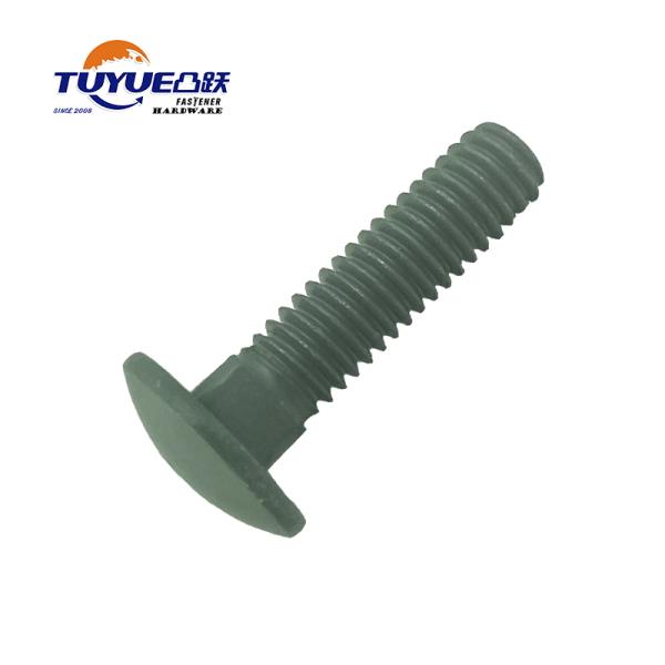 CARRIAGE BOLTS FULL THREAD UNC THREAD, GRADE 4.8 GREEN RUSPERT