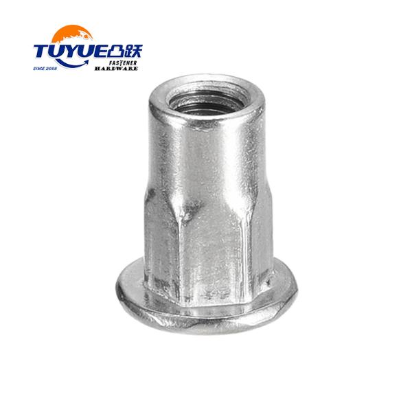 Flat Head Inner Half Hex body Rivet Nut