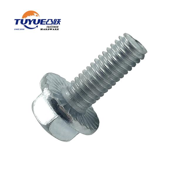 Hex Flange Bolt, Serration Under The Head DIN6921