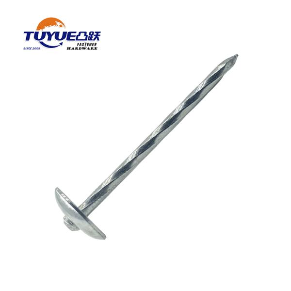 Umbrella Head Roofing Nail Twisted Shank