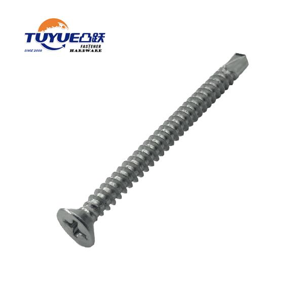 Phillips Flat Head Self Drilling Screw With Wing nibs Under The Head