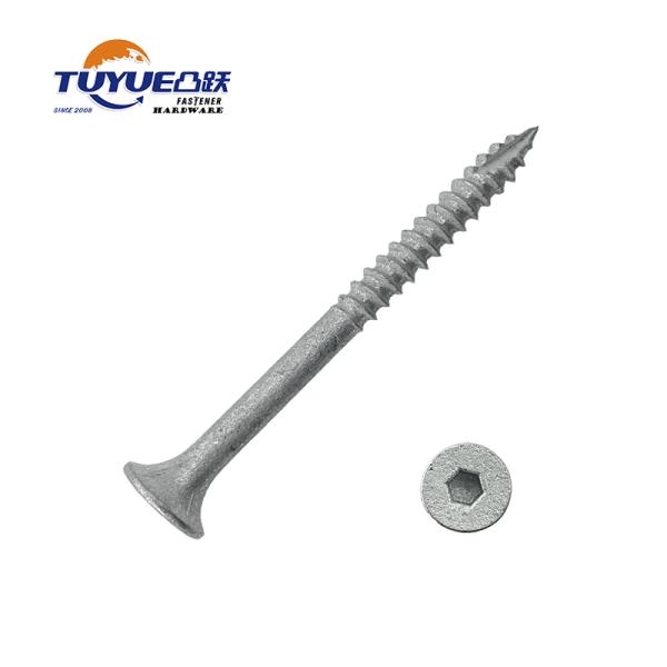 Socket bugle head with 4 nibs tapping screws type 17