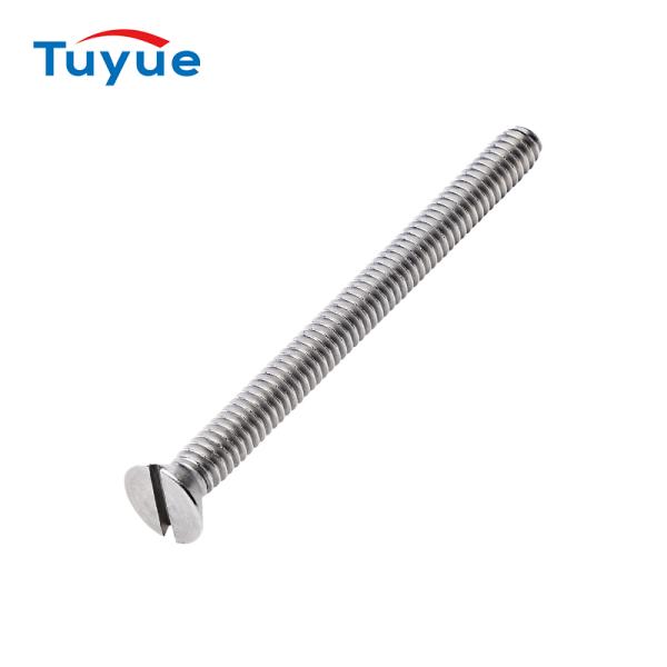 DIN963  Slotted Flat Head Machine Screw