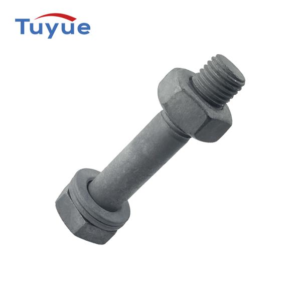 Hexagon head bolt/nut/flat pad