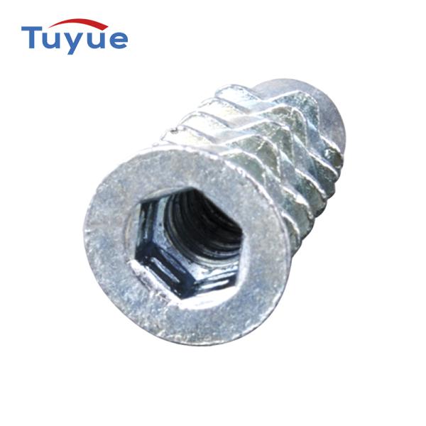 Hex Nut Internal And External Thread For Wood
