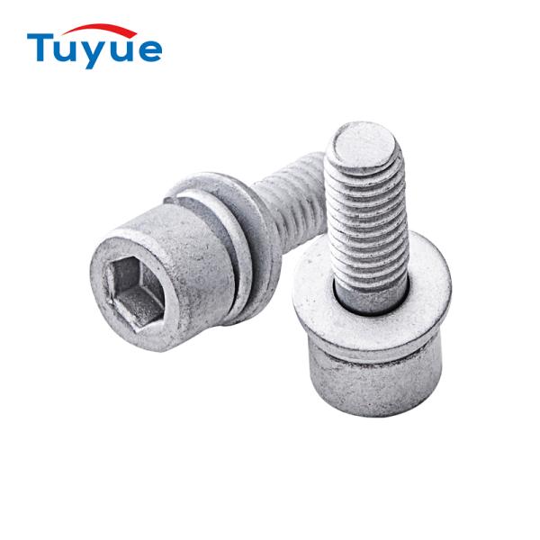 Steel Hex Socket Cap Head Screws With Flat Spring Washers