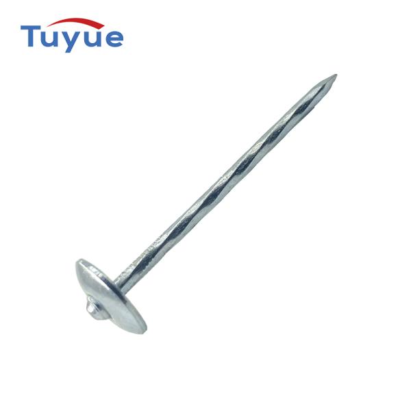 Umbrella Head Roofing Nail Twisted Shank