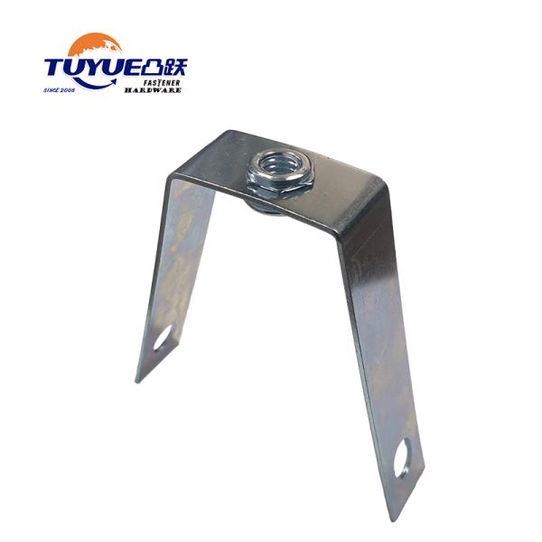 V-shaped fastener (bracket with DIN6923 nut) for corrugated sheet