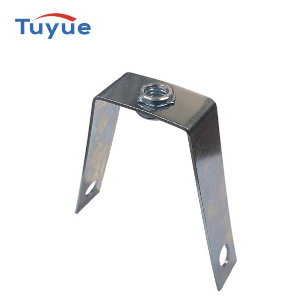 V-shaped fastener (bracket with DIN6923 nut) for corrugated sheet