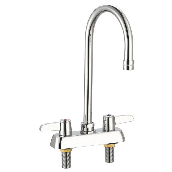 4'' (102mm) Center Wall Mounted Faucet With 5 11/16'' Swivel Gooseneck